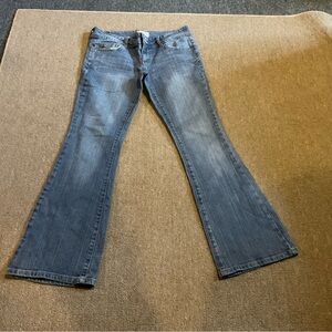 Aeropostale Classic Blue Flared, Low Rise Women Jeans